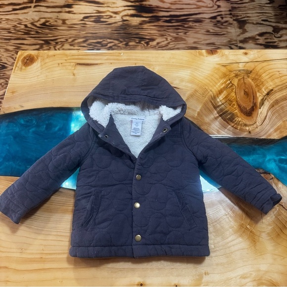 Tommy Bahama Blue/Grey Quilted Kids Puffer Jacket - Picture 1 of 4